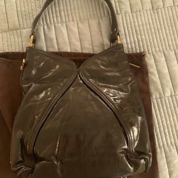 Kooba Black Shoulder Hobo Buckle Detail Vintage - Picture 2 of 6